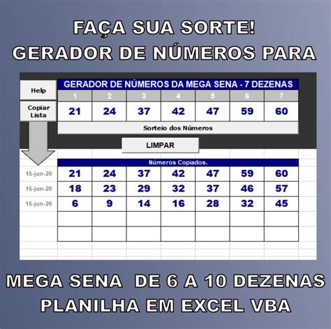 gerador de mega sena